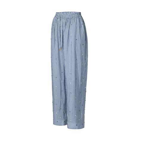 Products by Louis Vuitton: Bejeweled Pinstripe Baggy Pajama Pants